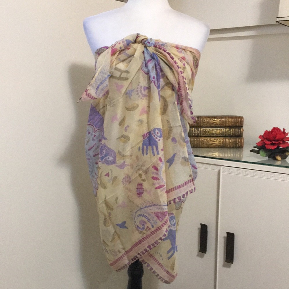 Lightweight Pastel Scarf Wrap Shawl NWOT